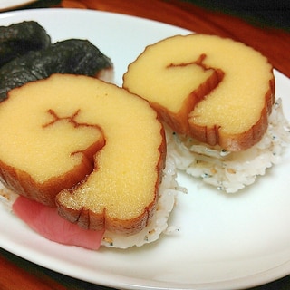 しらすゴマ酢飯で玉子寿司